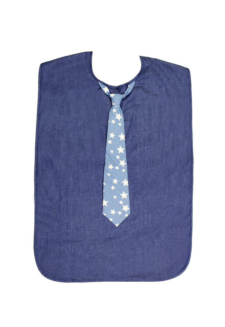 Blue Chambray Coverall with Star Tie