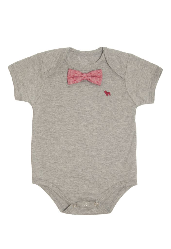 Chambray Bowtie with Heather Bodysuit